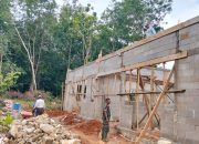 Babinsa Posramil Tegineneng Laksanakan Monitoring Pembangunan Dapur SPPG