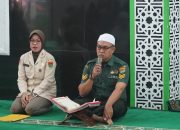Babinsa Koramil 421-06/Natar Bacakan QS Al-Isra pada Peringatan Isra Mi’raj Nabi Muhammad SAW 1447 H di Makodam XXI/RI