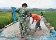 Capaian Pekerjaan Sasaran Rabat Beton TMMD 127 Kodim 0421/LS