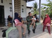 Komsos Humanis Babinsa Koramil 421-06/Natar Bersama Warga Desa Kresno Widodo