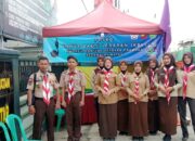 Perkuat Kepedulian Sosial, Kwaran Pramuka Natar Dirikan Posko Karya Bakti Lebaran di Koramil 421-06/Natar