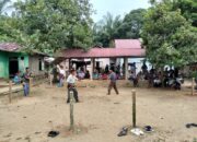 Semarak Lebaran, Silat Pangean Desa Tambak Rayakan Laman Silat dengan Hiburan Panjat Pinang