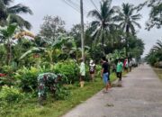 Wujud Nyata Program Desa HELAU, Babinsa dan Warga Kalisari Kompak Gotong Royong