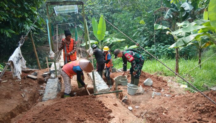 Satukan Dua Dusun, Pembangunan Jembatan Perintis Garuda di Bandar Dalam Terus Dikebut