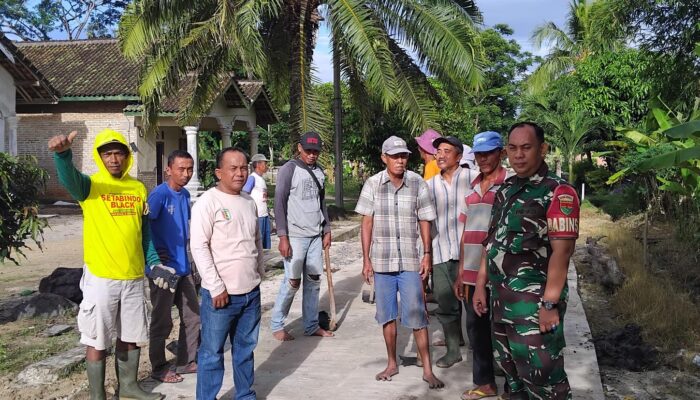 Komsos Humanis Babinsa Koramil 421-06/Natar, Warga Margomulyo: Kehadirannya Membuat Kami Merasa Aman