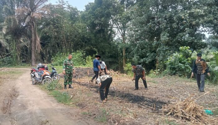 Babinsa Jadi Motor Penggerak, Pembangunan Jembatan Garuda Di Natar Terus Di Kebut