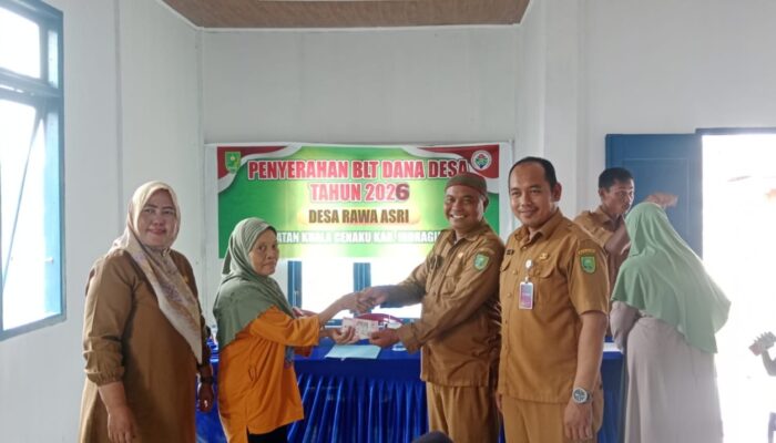 Penyaluran BLT DD Tahap II Desa Rawa Asri Tahun Anggaran 2026, sebanyak 6 KPM Terima Bantuan Dua Bulan Sekaligus