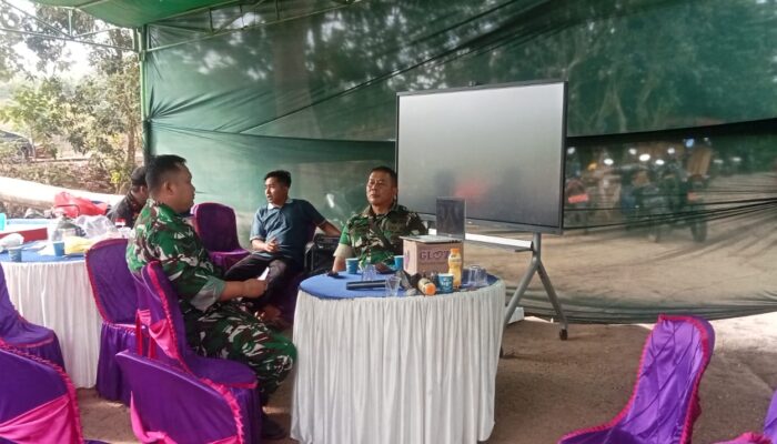 Danramil 421-06/Natar Dukung Pembangunan Jembatan Garuda Merah Putih, Akses Dua Desa Segera Terhubung