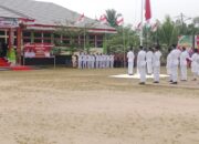 Upacara HUT ke-81 Kemerdekaan RI di Kecamatan Kuala Cenaku Berlangsung Khidmat dan Lancar