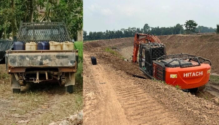 Dugaan Solar Subsidi di Proyek Tanggul Way Katibung–Way Sulan, Pelaksana dan Tipidter Belum Beri Tanggapan