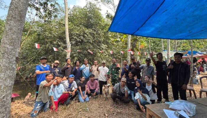 Babinsa Rulung Raya Kawal Semarak HUT RI, Hadiah Kambing Warnai Lomba Mancing Warga