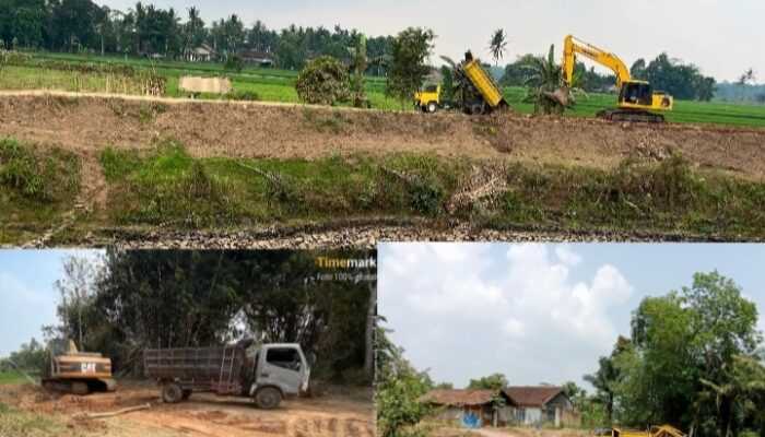 Cawe-Cawe Material Proyek Tanggul Way Ketibung–Way Sulan, Nama Kades HM dan WTO Mencuat