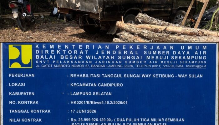 Dokumen BBM Belum Dibuka, Humas Pelaksana Proyek Tanggul Way Katibung–Way Sulan Bungkam