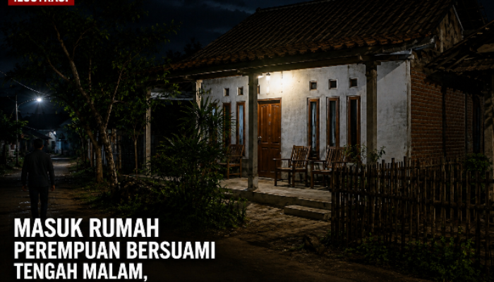 Masuk Rumah Perempuan Bersuami Tengah Malam, Oknum Guru ASN di Sidomulyo Digrebek Warga