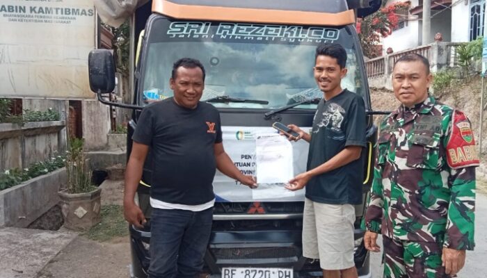 Babinsa Rejosari Kawal 20,46 Ton Beras Bantuan Pangan, 682 KPM Segera Terima