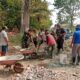 Semangat Gotong Royong, Babinsa Kalisari Bersama Warga Bangun Talud 150 Meter